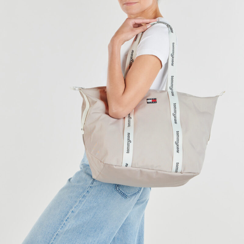Tommy Jeans TJW ESS DAILY TOTE Beige Borse Shopping Donna - 6