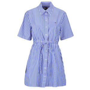 Abito corto  Tommy Jeans  TJW MINI STRIPE SHIRT DRESS  Blu -  Abiti corti Donna