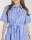 Abito corto Tommy Jeans TJW MINI STRIPE SHIRT DRESS Blu Abiti corti Donna - 5