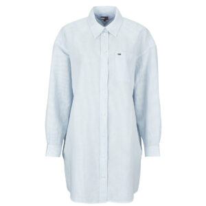 Abito corto  Tommy Jeans  TJW LINEN SHIRT DRESS EXT  Blu -  Abiti corti Donna