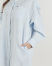 Tommy Jeans TJW LINEN SHIRT DRESS EXT Blue Short Dress Women's Short Dresses - 5