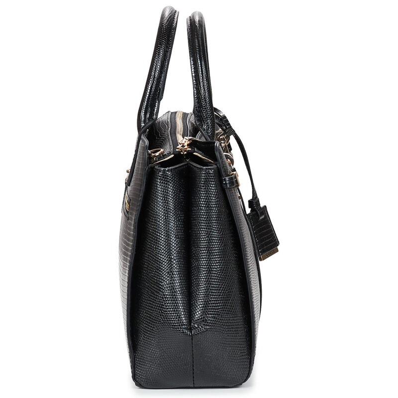 Donna Guess LEONA MULTI COMP SATCHEL Nero Borsetta Donna - 3