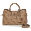 Donna Guess JANIE LOGO GIRLFRIEND SATCHEL Brown Bag Women's