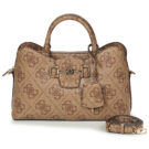 Donna Guess JANIE LOGO GIRLFRIEND SATCHEL Marrone Borsetta Donna - 1