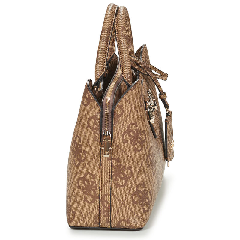Donna Guess JANIE LOGO GIRLFRIEND SATCHEL Marrone Borsetta Donna - 3