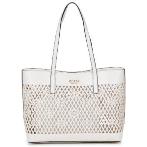 Guess LETTY 2 IN 1 TOTE Bianco Borse Shopping Donna
