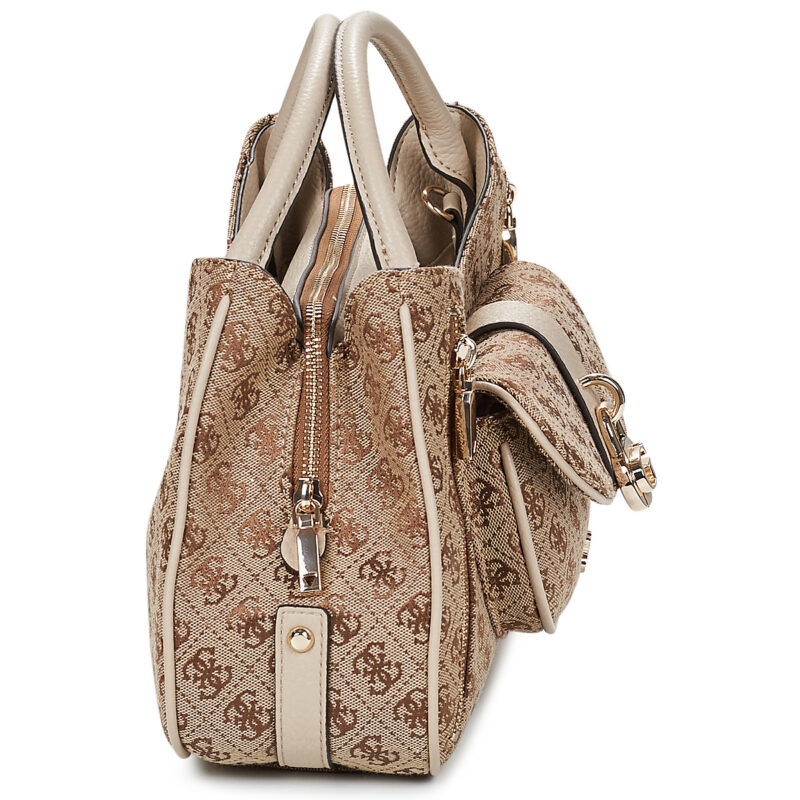 Donna Guess JESSA GIRLFRIEND SATCHEL Beige Borsetta Donna - 3