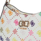 Guess EMELIE LOGO TOP ZIP Bianco Borse a spalla Donna - 4