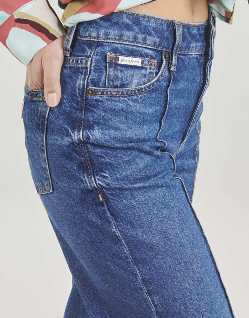 Jean &eacute;vas&eacute; Guess GJ HIGH RISE FLARE Blu Jeans Flare Donna - 5