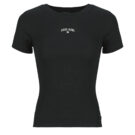 T-shirt Guess GJ SS CN RIB EMBRO Nero T-shirt maniche corte Donna - 1