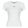 T-shirt Guess GJ SS CN RIB EMBRO Bianco T-shirt maniche corte Donna