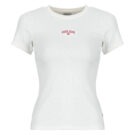 T-shirt Guess GJ SS CN RIB EMBRO Bianco T-shirt maniche corte Donna - 1