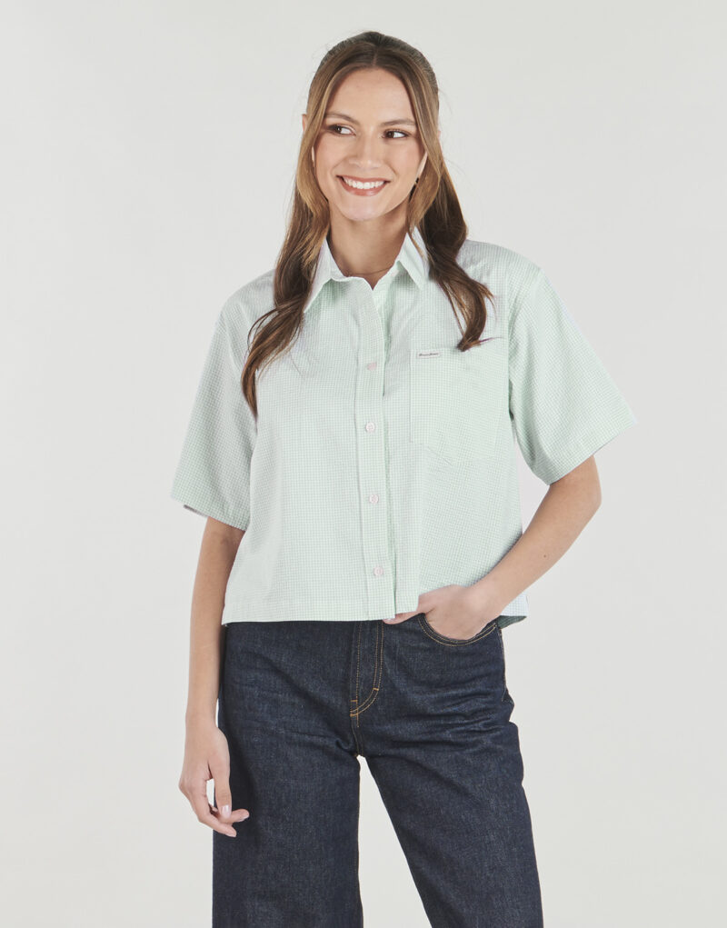 Camicia Guess GJ SS BOXY SHIRT Verde Camicie Donna - 2