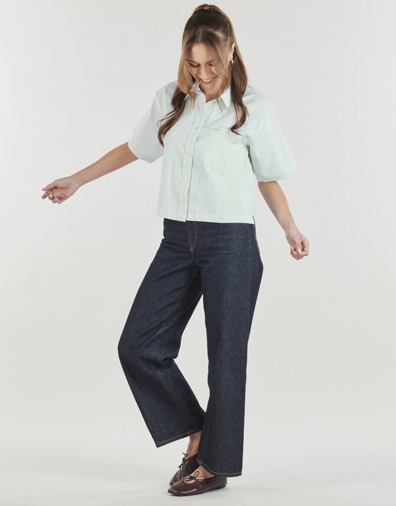 Camicia Guess GJ SS BOXY SHIRT Verde Camicie Donna - 3
