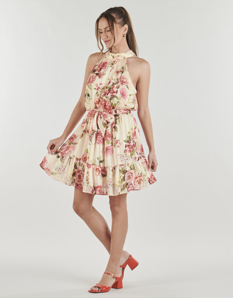 Abito corto Guess DANIEL DRESS Rosa Abiti corti Donna - 2
