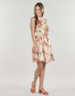 Abito corto Guess DANIEL DRESS Rosa Abiti corti Donna - 3