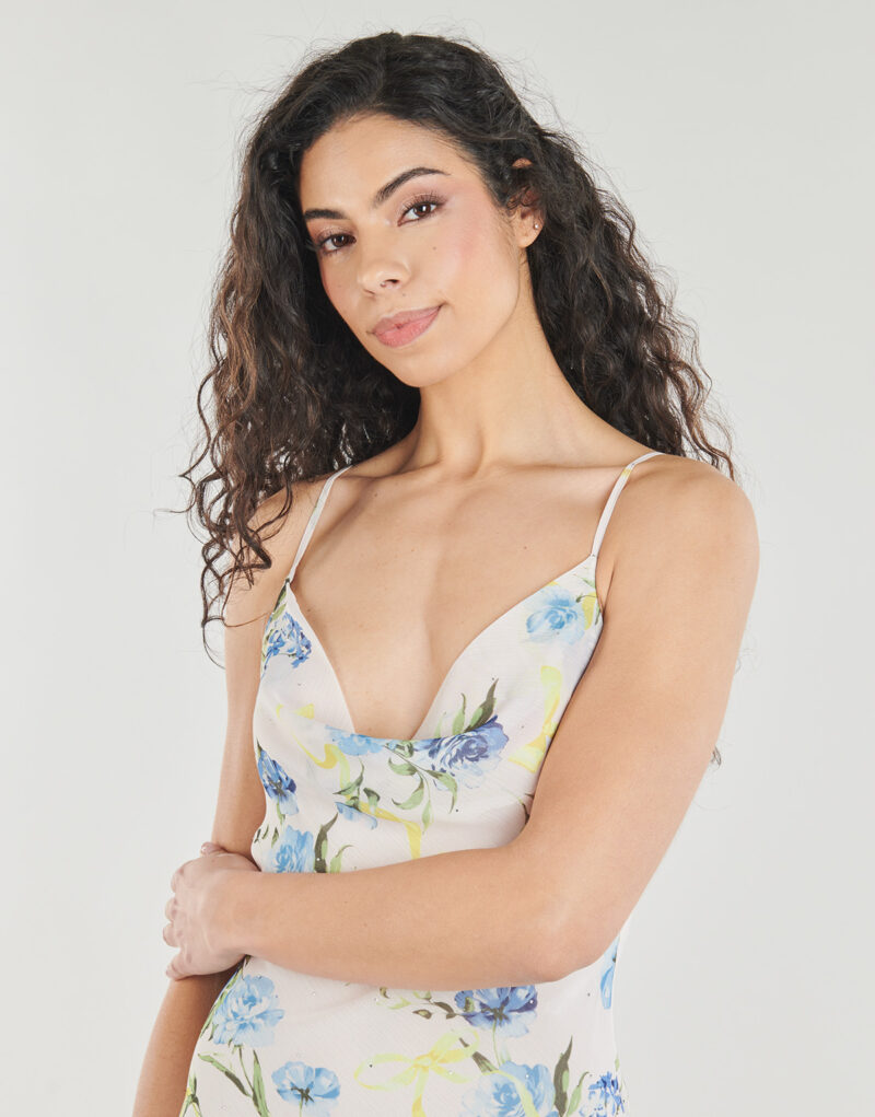 Abito corto Guess SL LINDA MINI SLIP DRESS Multicolore Abiti corti Donna - 5