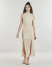 Kleiden Guess NEUES LIZA Beige Langes Kleid Damen - 2