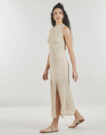 Kleiden Guess NEUES LIZA Beige Langes Kleid Damen - 3