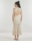Kleiden Guess NEUES LIZA Beige Langes Kleid Damen - 4