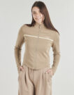Giacca Sportiva Guess JASMINE FULL ZIP SWEATSHIRT Beige Giacche Sportive Donna - 2