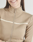 Giacca Sportiva Guess JASMINE FULL ZIP SWEATSHIRT Beige Giacche Sportive Donna - 5