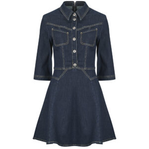 Abito corto  Morgan  REXAS  Blu -  Abiti corti Donna