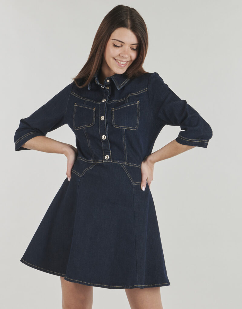 Short dress Morgan REXAS Blue Short Dresses Women - 2