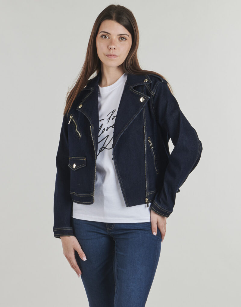 Giacca in jeans Morgan YSOUBIA Blu Giacche in jeans Donna - 2