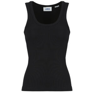 Top JJXX JXFRIDA Haut noir &agrave; col rond SL pour femme