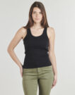 Top JJXX JXFRIDA SL U-NECK TOP Nero Top Donna - 2