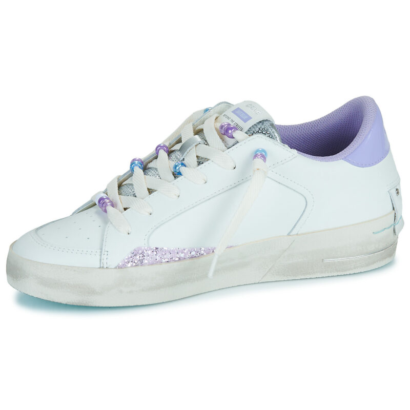 Crime London SKATE Wei&szlig;e Low-Sneaker f&uuml;r Damen - Gr&ouml;&szlig;e 4