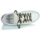 Crime London Zapatillas bajas blancas desgastadas para mujer - 6