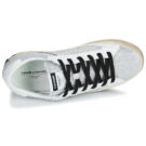 Crime London Zapatillas bajas plateadas desgastadas para mujer - 6