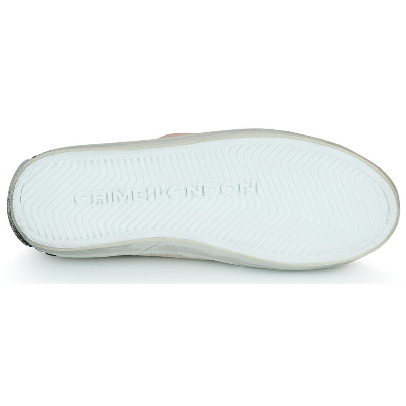 Crime London Zapatillas bajas de mujer color beige con plataforma desgastada - 7