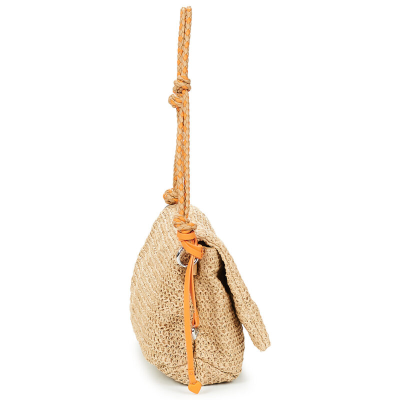 Desigual HALF LOGO RAFFIA VENECIA Beige Borsa a tracolla Donna - 3