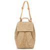 Sac &agrave; dos femme Desigual HALF LOGO RAFFIA LUENA Beige