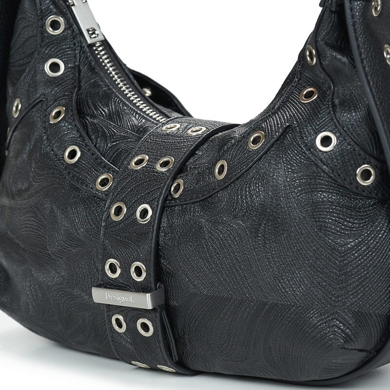 Desigual Sac &agrave; bandouli&egrave;re noir pour femme BAG MOONSTONE MARGOT MINI - 4