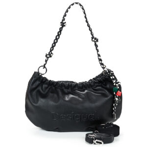 Donna Desigual BAG HALF LOGO WAVERLY Nero Borsetta Donna