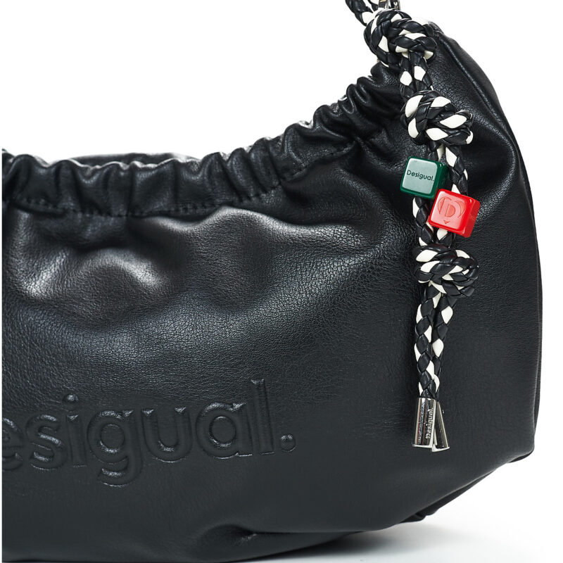 Mujer Desigual Bolso de mano Waverly negro con medio logo para mujer - 4