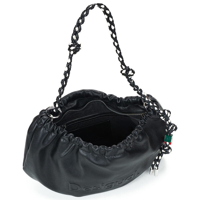 Mujer Desigual Bolso de mano Waverly negro con medio logo para mujer - 5