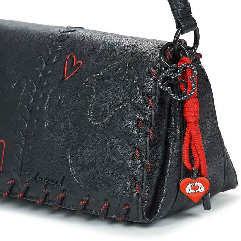 Desigual Sac bandouli&egrave;re femme noir BAG ALL MICKEY NARON MEDIUM FLAP - 4