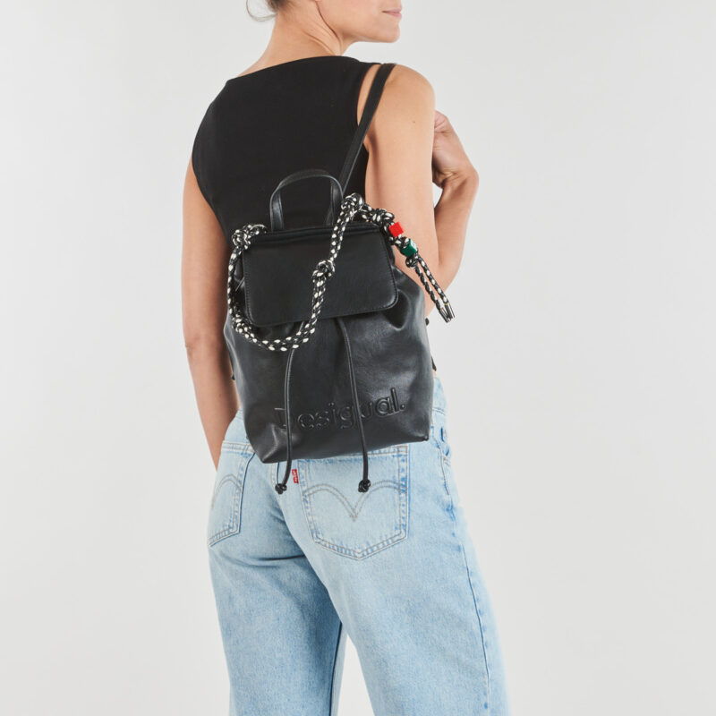 Femme Desigual Sac &agrave; dos demi-logo LUENA noir pour femme - 6