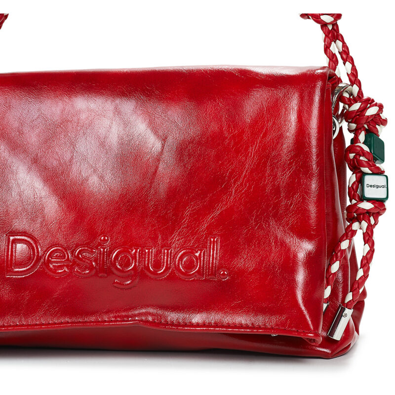 Desigual BAG_HALF LOGO VENECIA 4.0 RED Rojo Bolso de bandolera Mujer - 4
