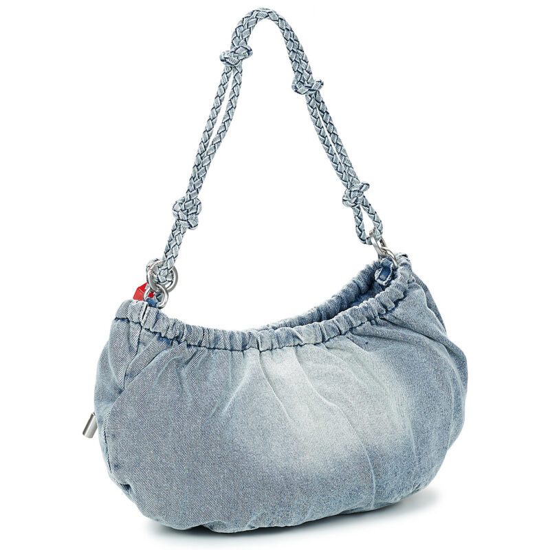 Desigual Sac bandouli&egrave;re femme Waverly bleu &agrave; demi-logo en denim - 2