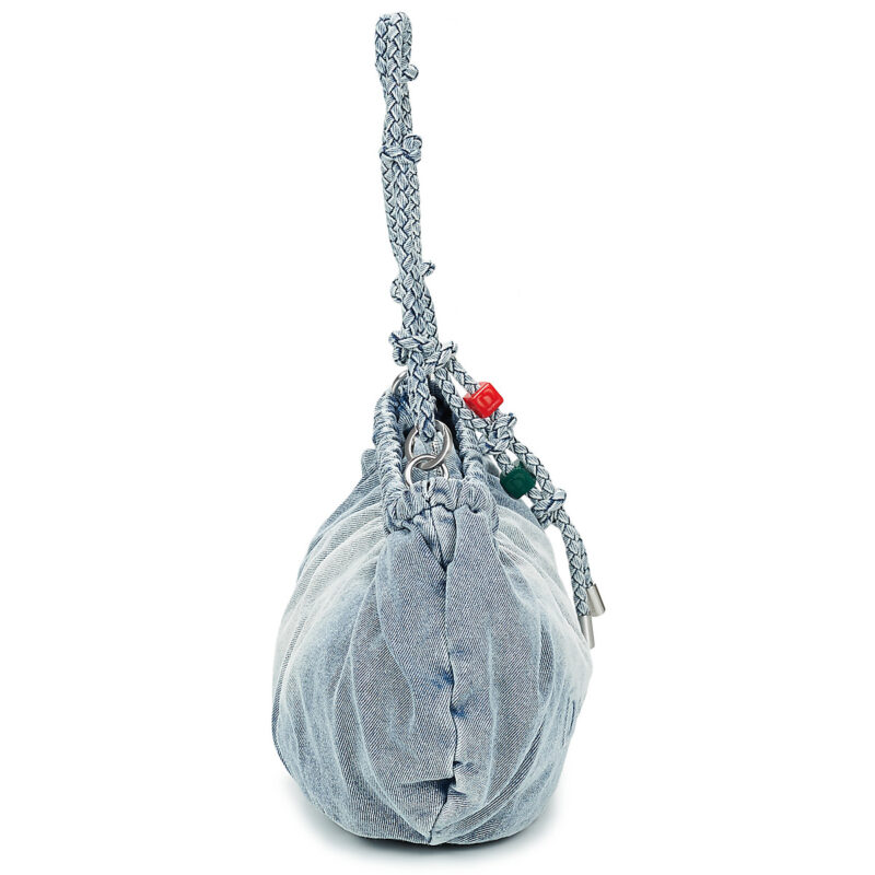 Desigual Sac bandouli&egrave;re femme Waverly bleu &agrave; demi-logo en denim - 3