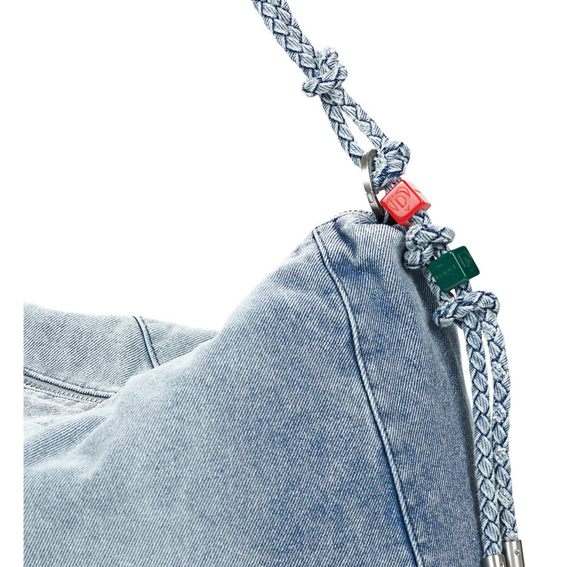 Desigual BAG HALF LOGO DENIM LEIRIA 2.0 Blu Borse a spalla Donna - 4