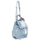 Femme Desigual Sac &agrave; dos femme HALF LOGO DENIM LUENA bleu - 2
