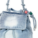 Femme Desigual Sac &agrave; dos femme HALF LOGO DENIM LUENA bleu - 4