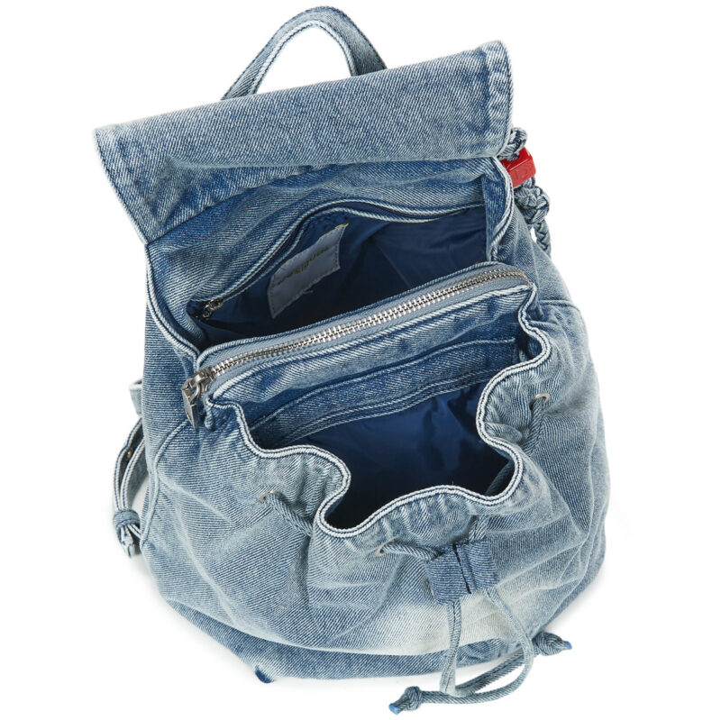 Femme Desigual Sac &agrave; dos femme HALF LOGO DENIM LUENA bleu - 5
